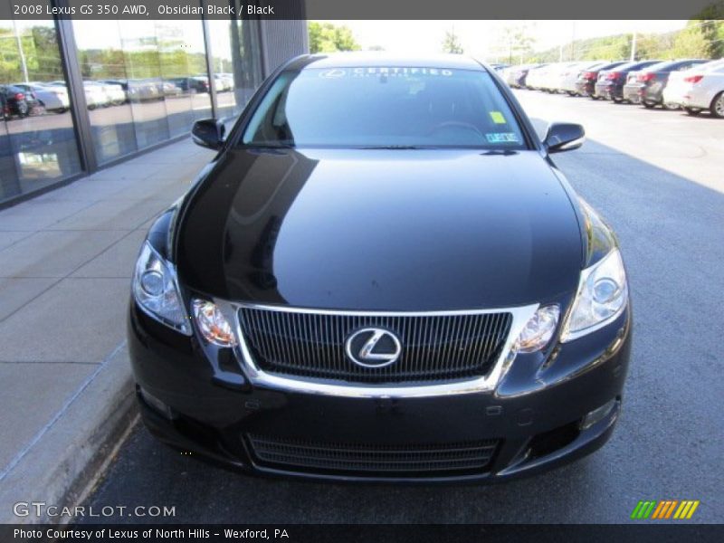 Obsidian Black / Black 2008 Lexus GS 350 AWD