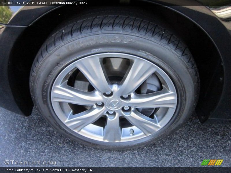 Obsidian Black / Black 2008 Lexus GS 350 AWD
