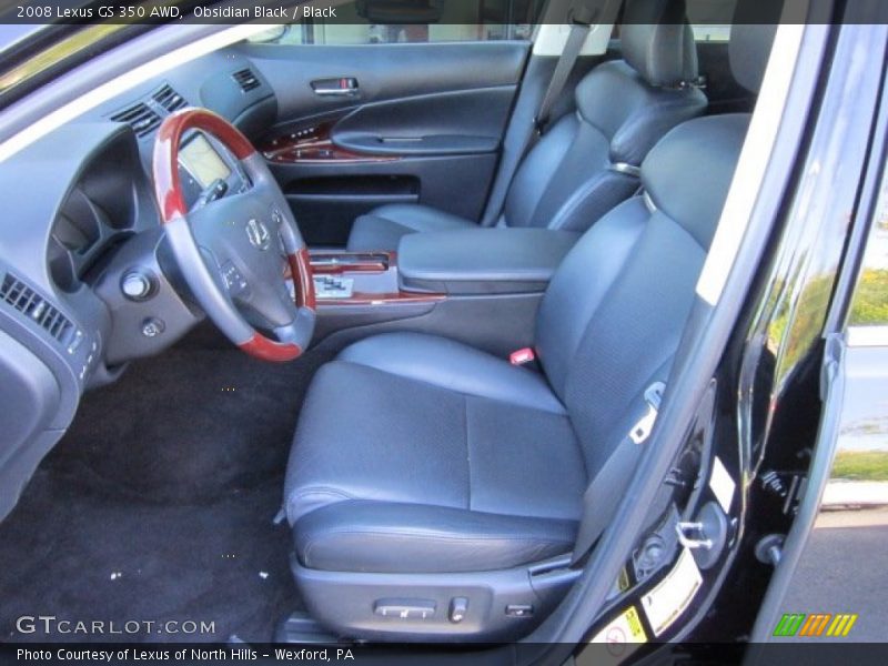 Obsidian Black / Black 2008 Lexus GS 350 AWD