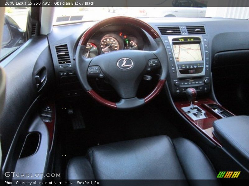 Obsidian Black / Black 2008 Lexus GS 350 AWD