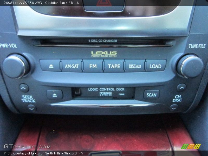 Obsidian Black / Black 2008 Lexus GS 350 AWD