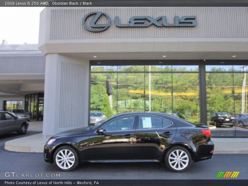 Obsidian Black / Black 2009 Lexus IS 250 AWD