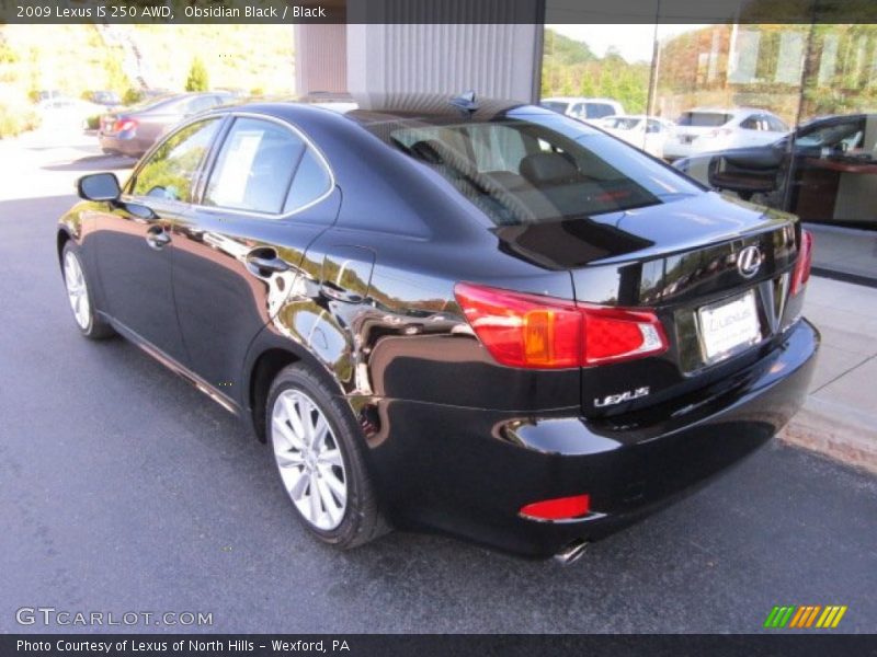 Obsidian Black / Black 2009 Lexus IS 250 AWD