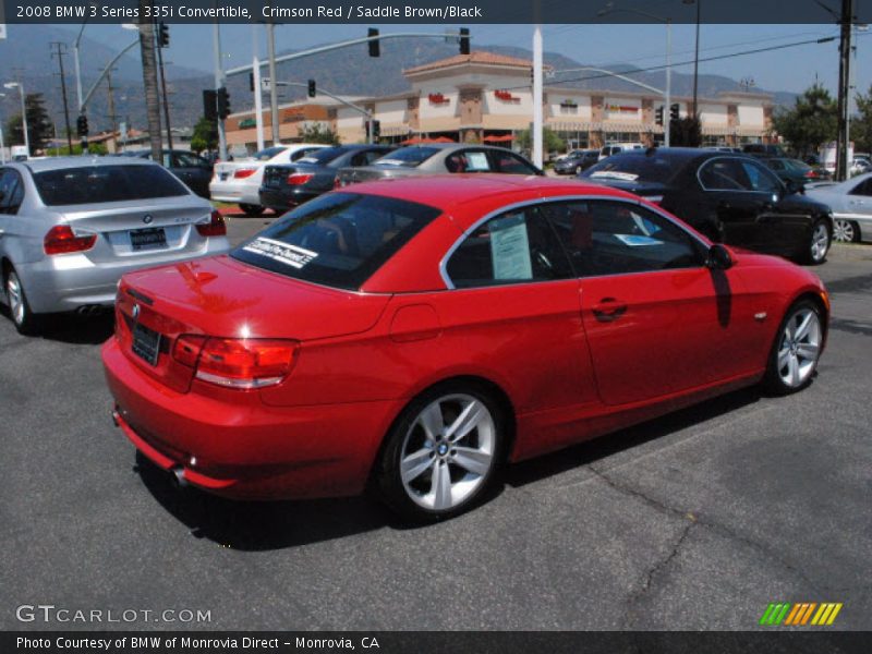 Crimson Red / Saddle Brown/Black 2008 BMW 3 Series 335i Convertible