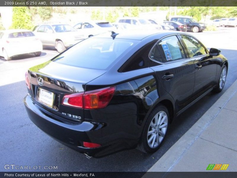 Obsidian Black / Black 2009 Lexus IS 250 AWD
