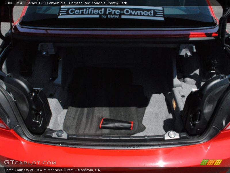 Crimson Red / Saddle Brown/Black 2008 BMW 3 Series 335i Convertible