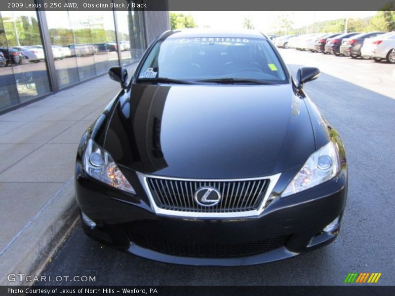 Obsidian Black / Black 2009 Lexus IS 250 AWD
