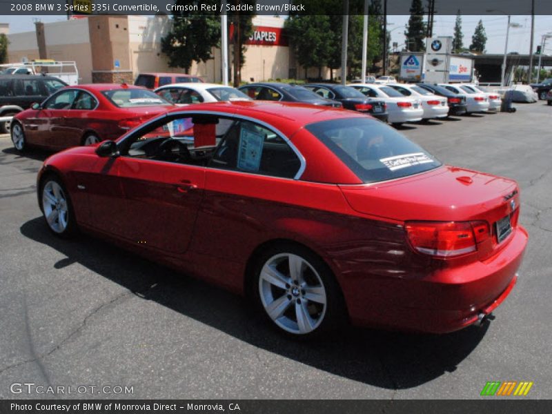 Crimson Red / Saddle Brown/Black 2008 BMW 3 Series 335i Convertible