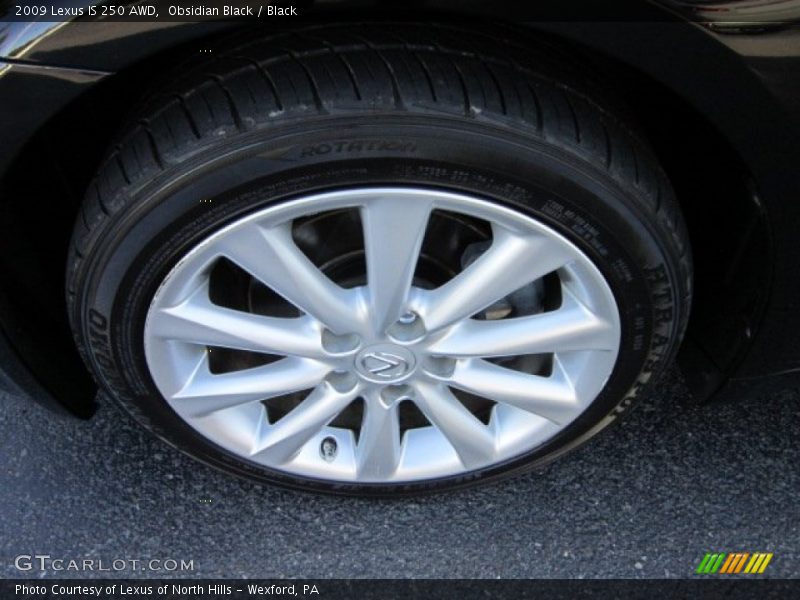 Obsidian Black / Black 2009 Lexus IS 250 AWD