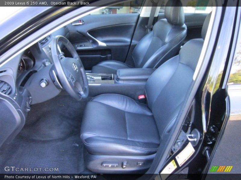 Obsidian Black / Black 2009 Lexus IS 250 AWD