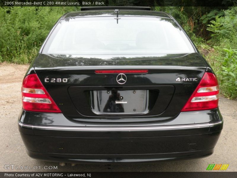 Black / Black 2006 Mercedes-Benz C 280 4Matic Luxury