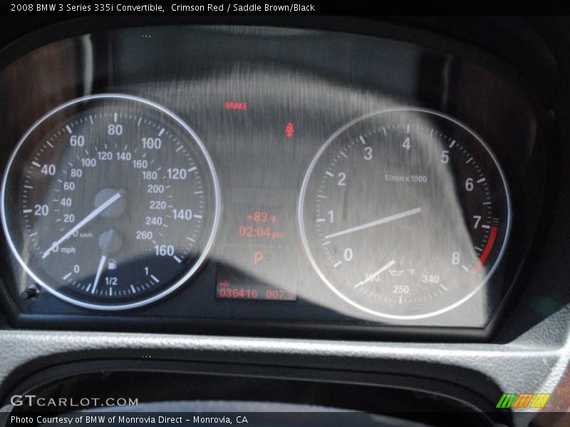 Crimson Red / Saddle Brown/Black 2008 BMW 3 Series 335i Convertible