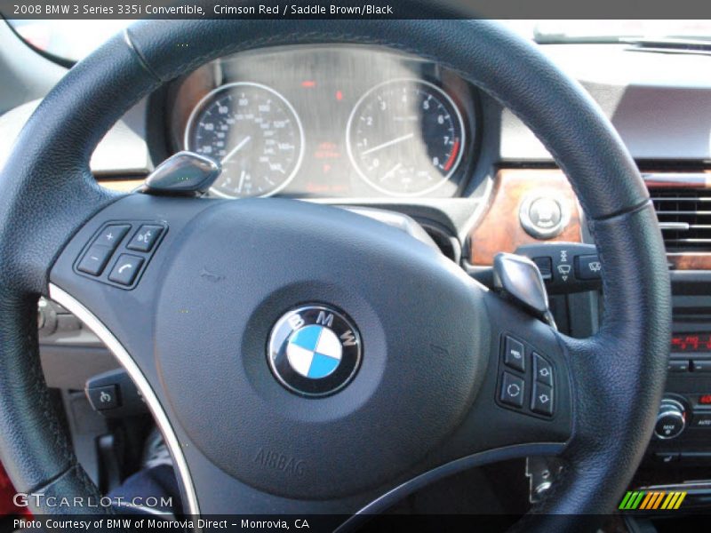 Crimson Red / Saddle Brown/Black 2008 BMW 3 Series 335i Convertible