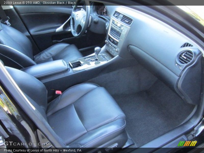 Obsidian Black / Black 2009 Lexus IS 250 AWD
