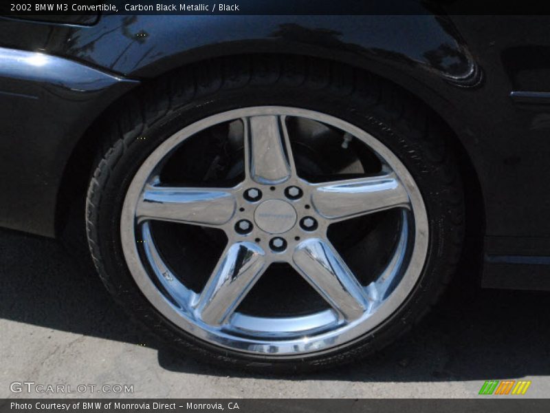 Carbon Black Metallic / Black 2002 BMW M3 Convertible