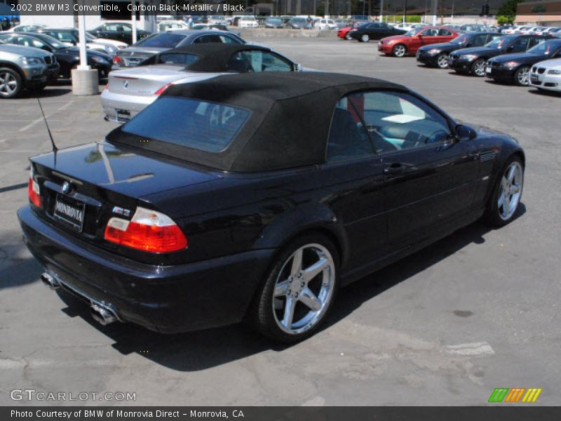Carbon Black Metallic / Black 2002 BMW M3 Convertible