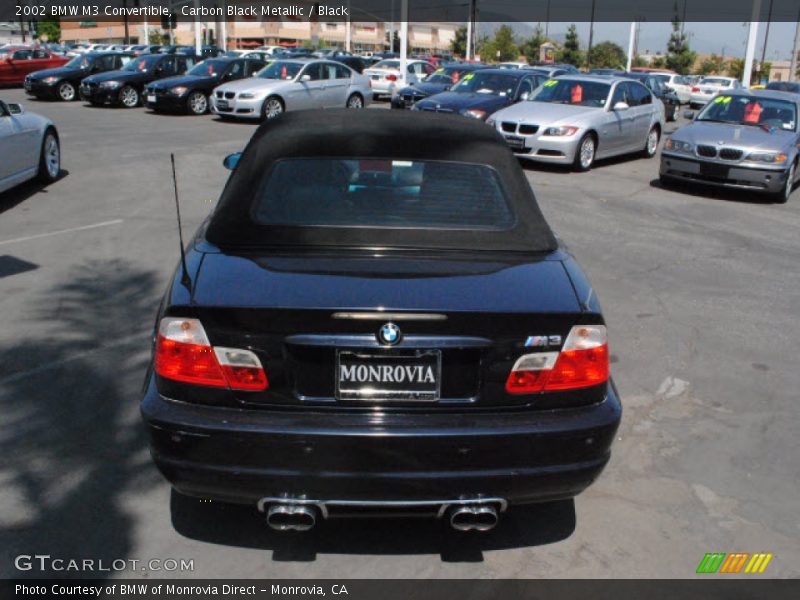 Carbon Black Metallic / Black 2002 BMW M3 Convertible