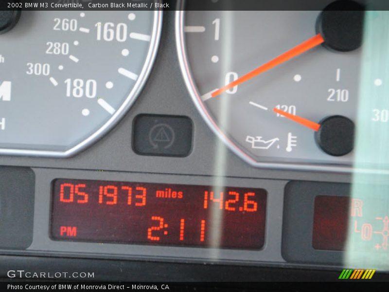 Carbon Black Metallic / Black 2002 BMW M3 Convertible