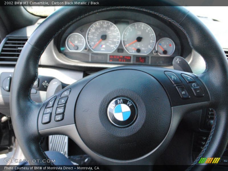Carbon Black Metallic / Black 2002 BMW M3 Convertible