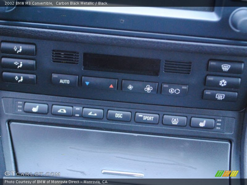 Controls of 2002 M3 Convertible