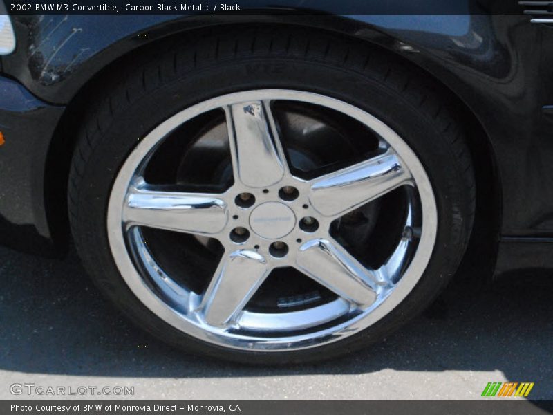 Carbon Black Metallic / Black 2002 BMW M3 Convertible