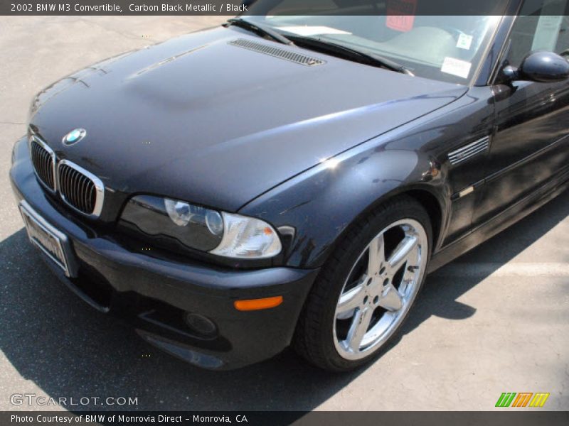 Carbon Black Metallic / Black 2002 BMW M3 Convertible