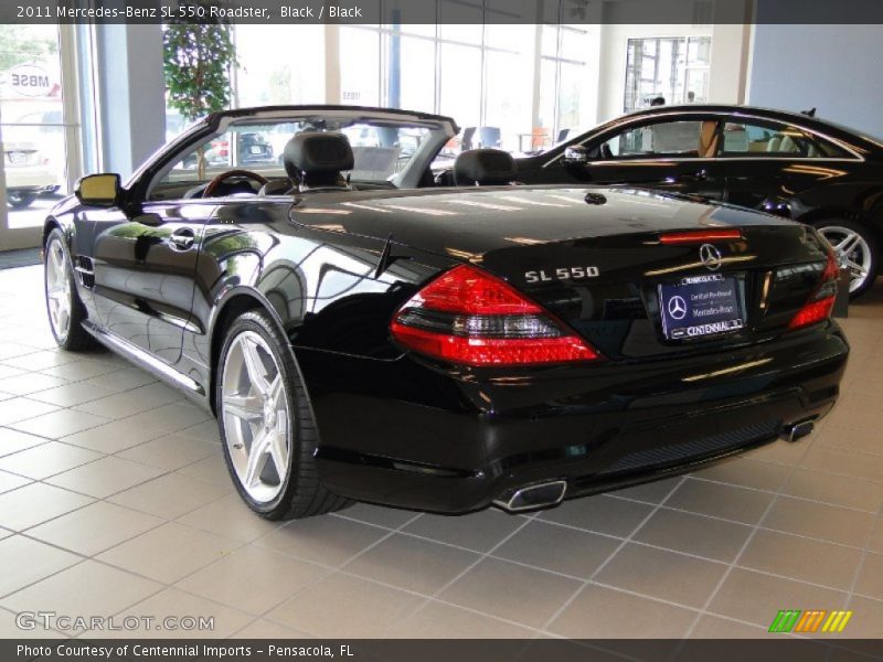 Black / Black 2011 Mercedes-Benz SL 550 Roadster