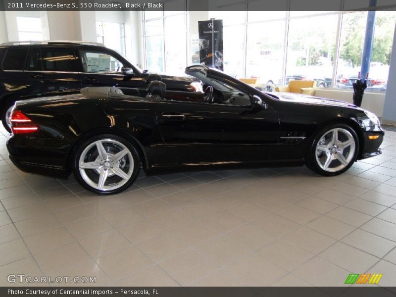 Black / Black 2011 Mercedes-Benz SL 550 Roadster