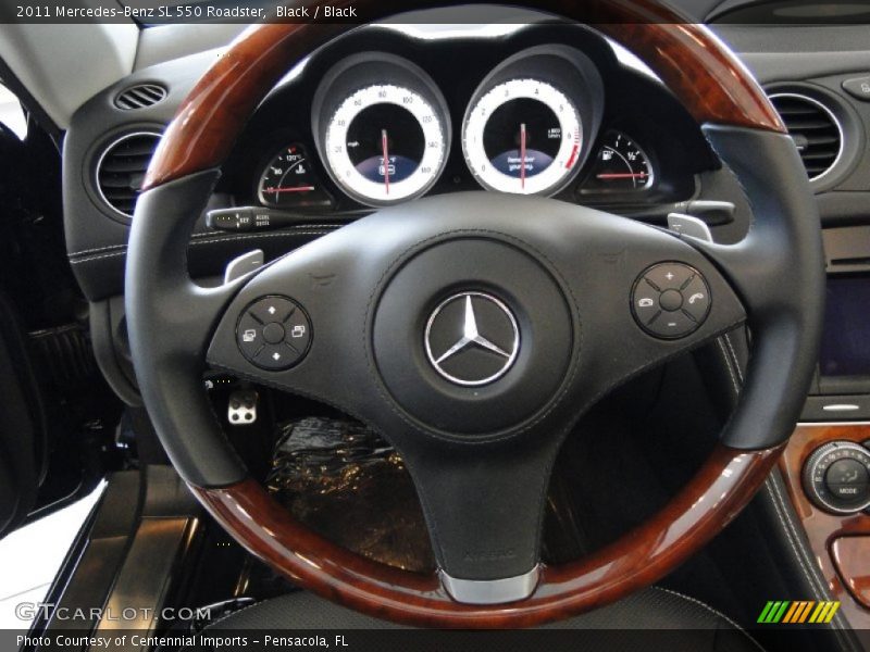 Black / Black 2011 Mercedes-Benz SL 550 Roadster