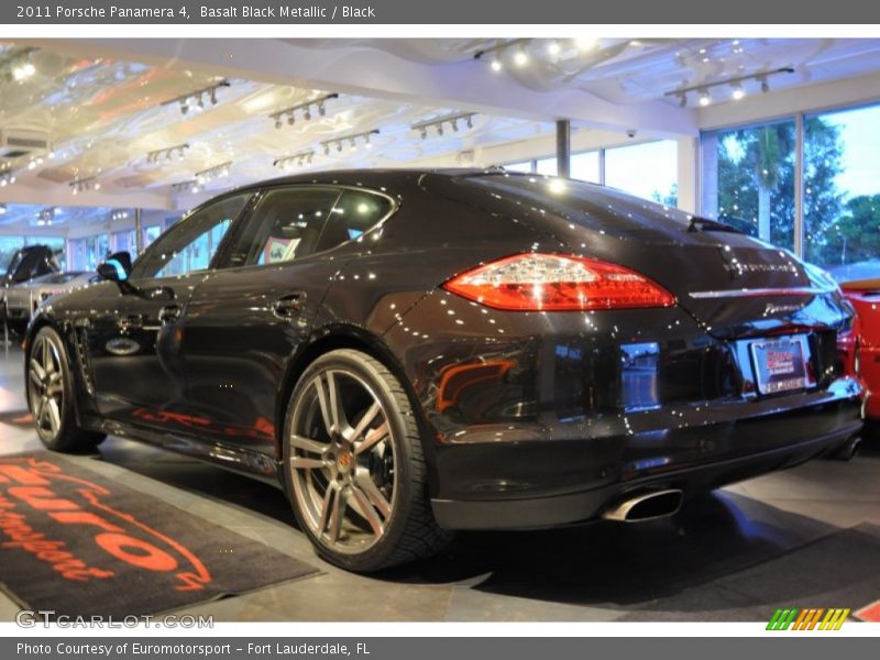 Basalt Black Metallic / Black 2011 Porsche Panamera 4