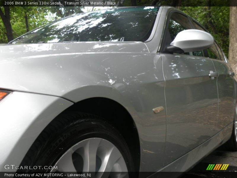 Titanium Silver Metallic / Black 2006 BMW 3 Series 330xi Sedan