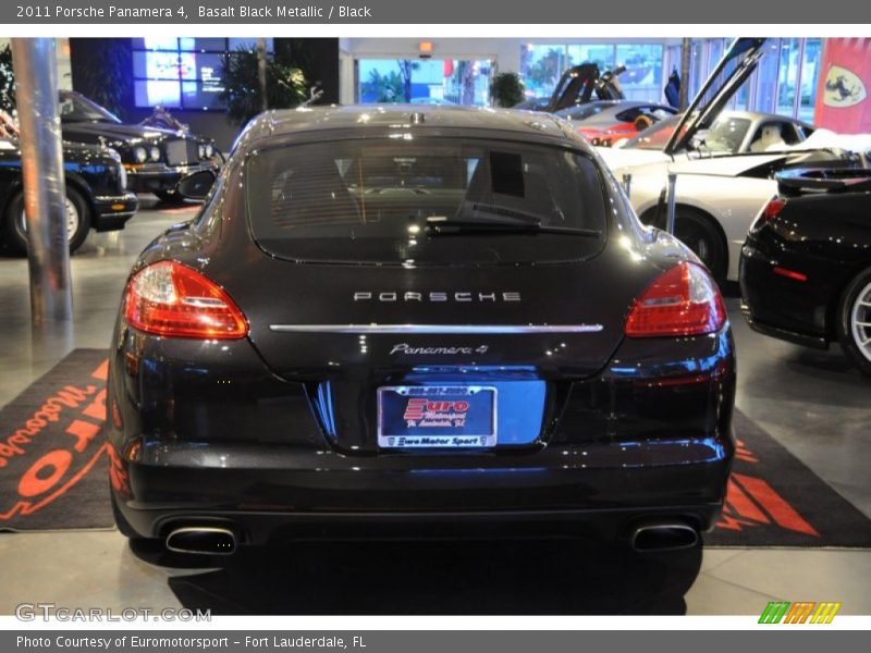 Basalt Black Metallic / Black 2011 Porsche Panamera 4