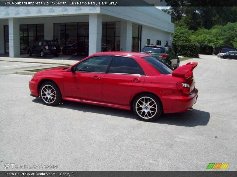 San Remo Red / Dark Gray 2004 Subaru Impreza 2.5 RS Sedan