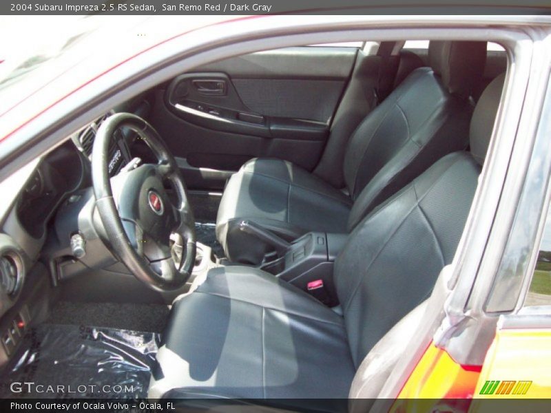San Remo Red / Dark Gray 2004 Subaru Impreza 2.5 RS Sedan