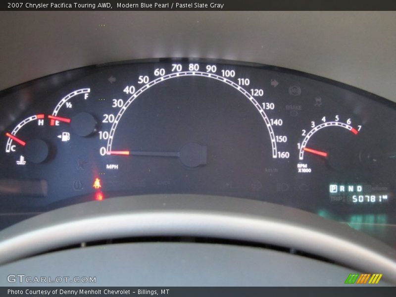 Modern Blue Pearl / Pastel Slate Gray 2007 Chrysler Pacifica Touring AWD
