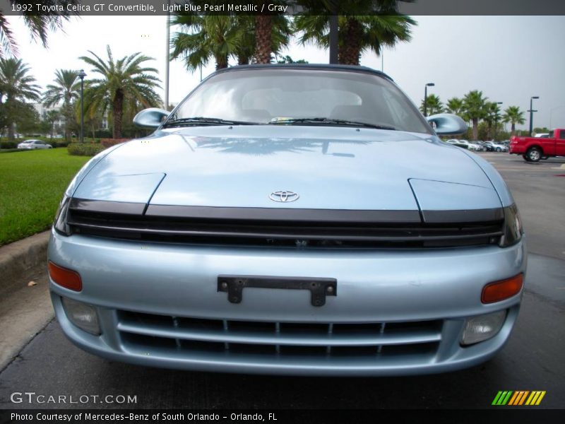 Light Blue Pearl Metallic / Gray 1992 Toyota Celica GT Convertible