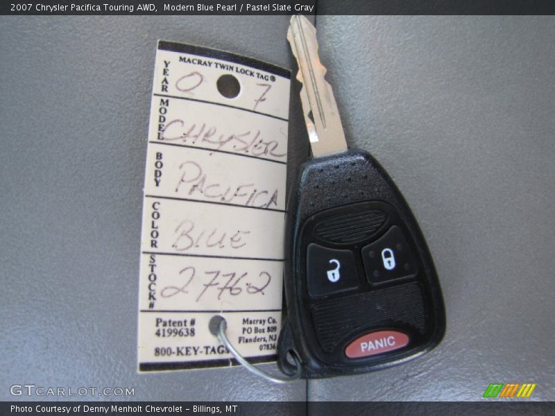 Modern Blue Pearl / Pastel Slate Gray 2007 Chrysler Pacifica Touring AWD