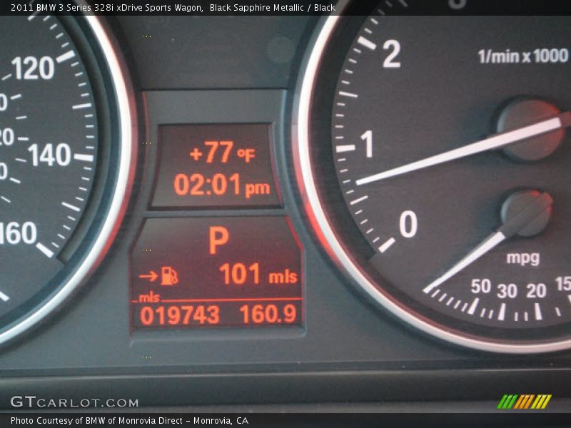 Black Sapphire Metallic / Black 2011 BMW 3 Series 328i xDrive Sports Wagon