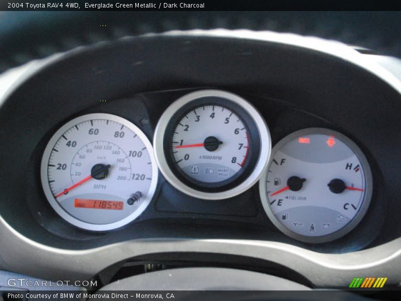Everglade Green Metallic / Dark Charcoal 2004 Toyota RAV4 4WD