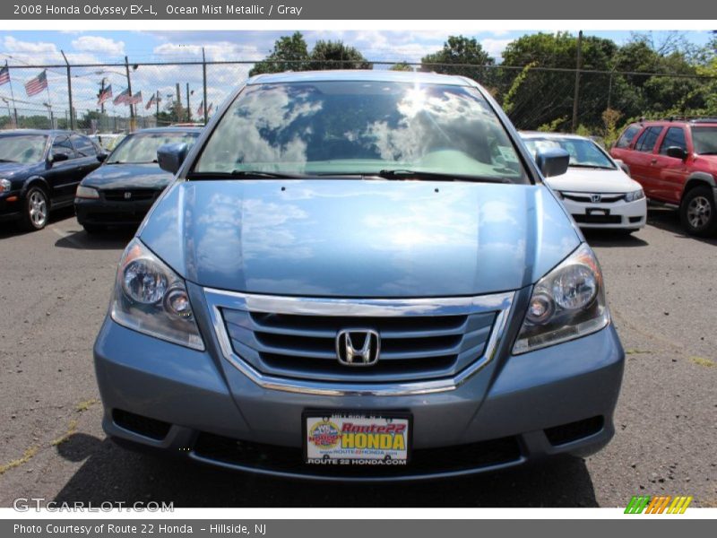 Ocean Mist Metallic / Gray 2008 Honda Odyssey EX-L