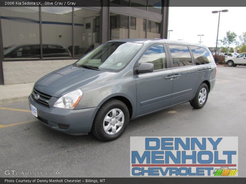 Olive Gray / Gray 2006 Kia Sedona LX