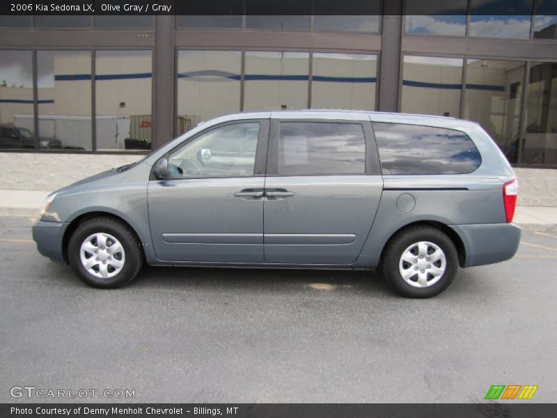 Olive Gray / Gray 2006 Kia Sedona LX