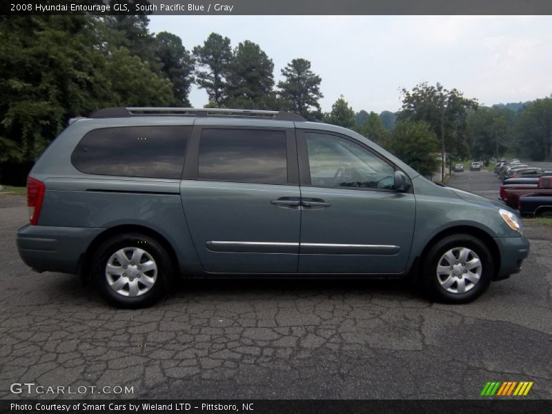 South Pacific Blue / Gray 2008 Hyundai Entourage GLS