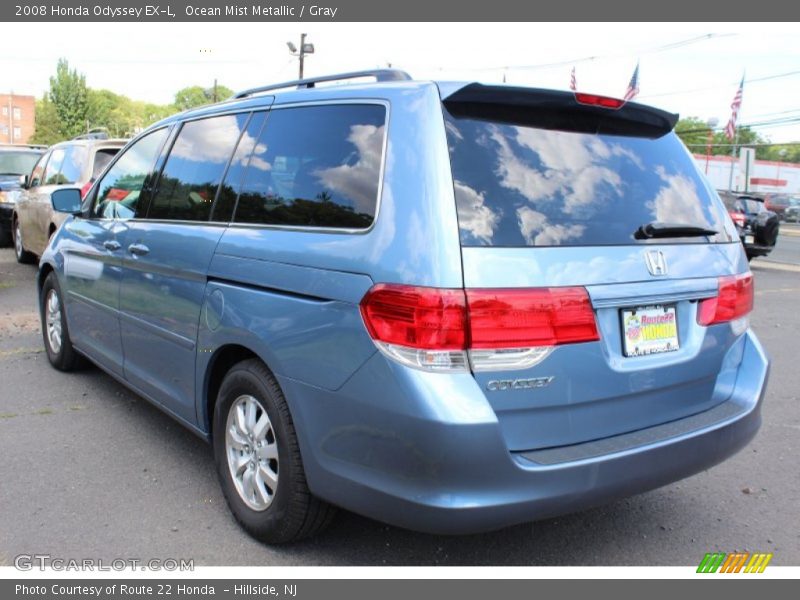 Ocean Mist Metallic / Gray 2008 Honda Odyssey EX-L