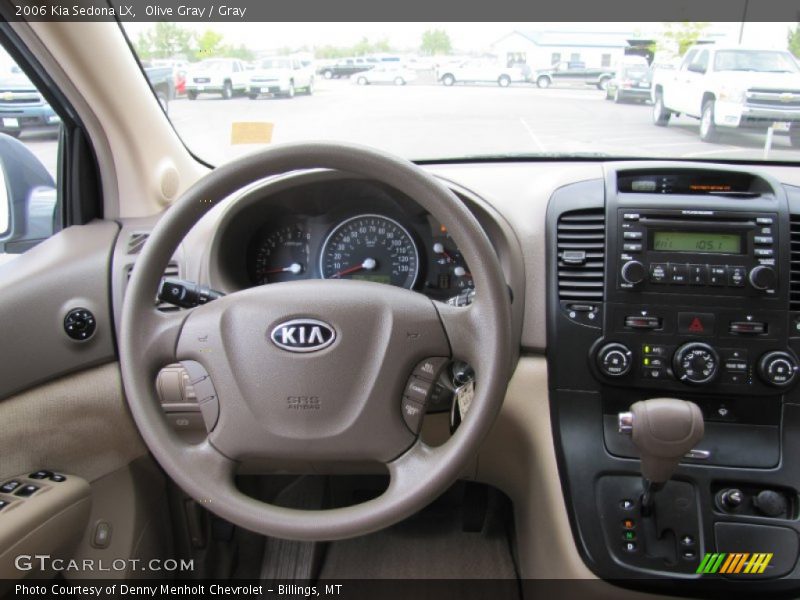 Olive Gray / Gray 2006 Kia Sedona LX
