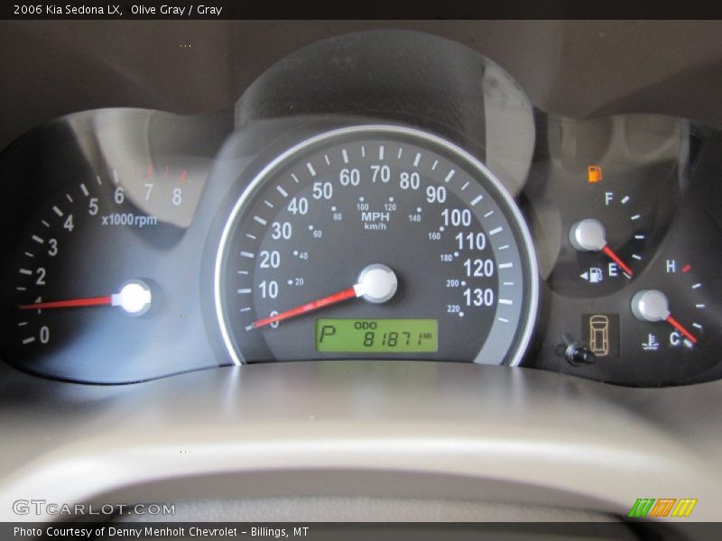 Olive Gray / Gray 2006 Kia Sedona LX