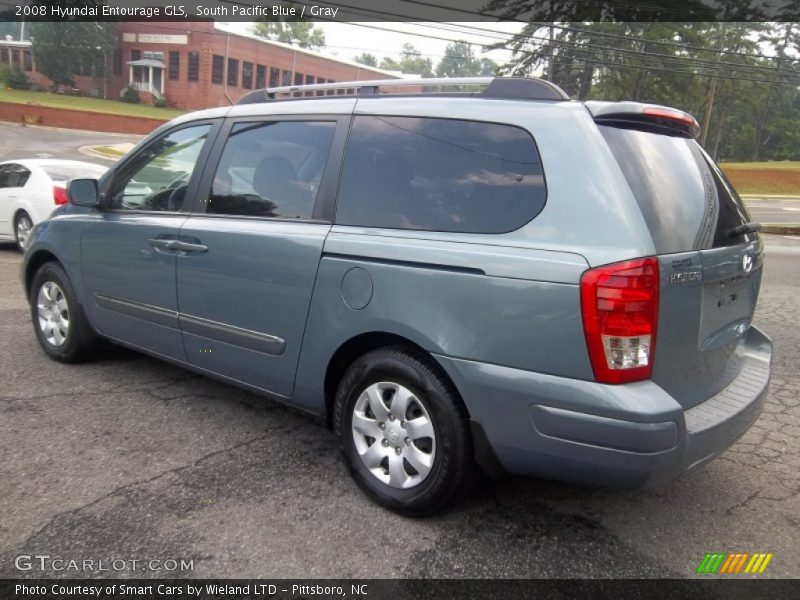 South Pacific Blue / Gray 2008 Hyundai Entourage GLS