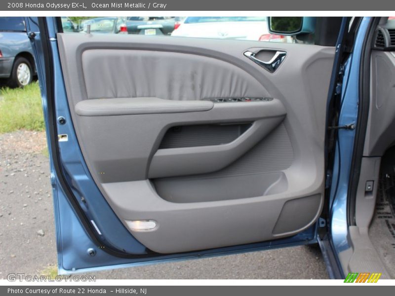 Ocean Mist Metallic / Gray 2008 Honda Odyssey EX-L