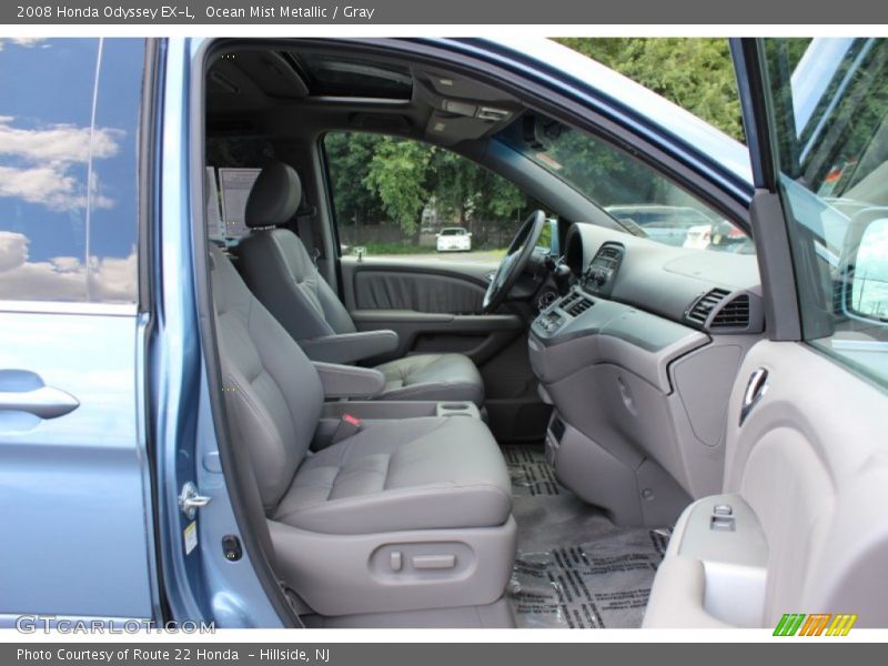 Ocean Mist Metallic / Gray 2008 Honda Odyssey EX-L