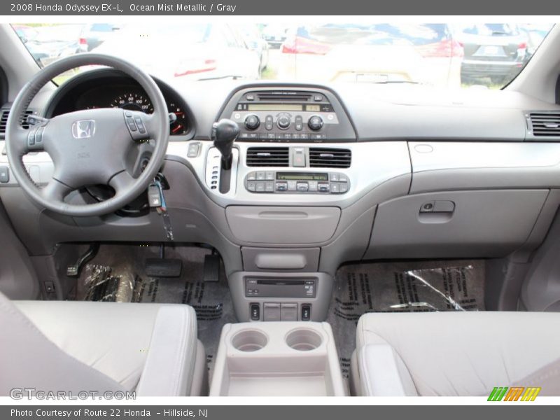 Ocean Mist Metallic / Gray 2008 Honda Odyssey EX-L